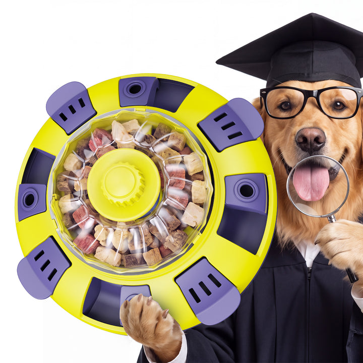 Dog Puzzle Toy – UFO Interactive Slow Feeder & Treat Dispenser