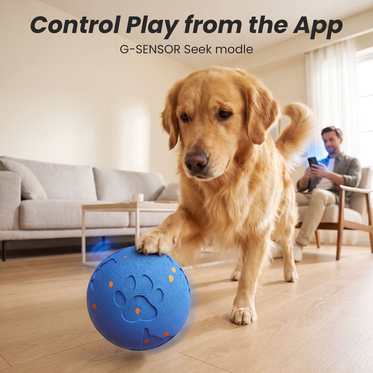 10 Interactive Modes Skrmisda Dog Ball
