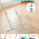 Skrmisda 7-in-1 Pet Hair Removal Carpet Rake & Squeegee – Multi-Surface Fur Cleaner with Extendable Pole