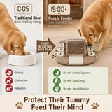 Dog Puzzle Toy – 3-Level Interactive Slow Feeder & Treat Dispenser