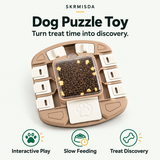 Dog Puzzle Toy – 3-Level Interactive Slow Feeder & Treat Dispenser