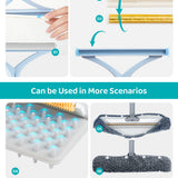 Skrmisda 7-in-1 Pet Hair Removal Carpet Rake & Squeegee – Multi-Surface Fur Cleaner with Extendable Pole