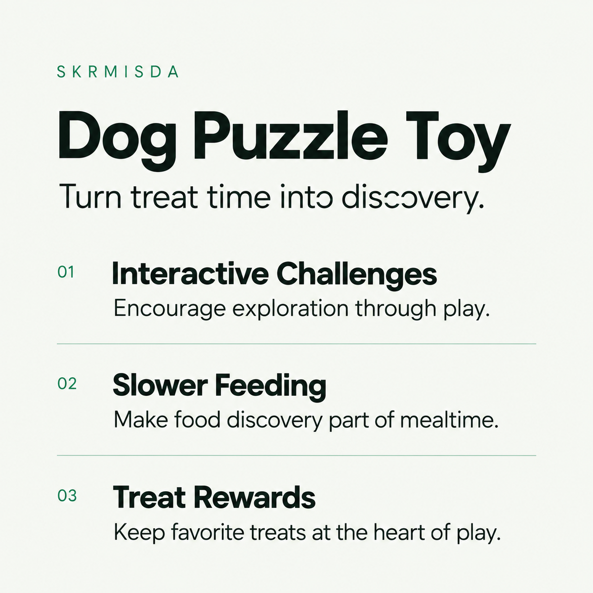 Skrmisda Dog Puzzle Toy